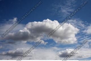 Photo Texture of Blue Clouded Clouds